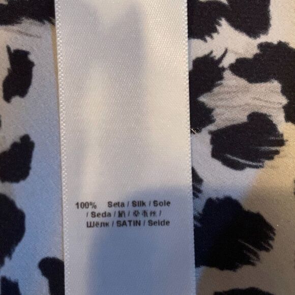 Roberto Cavalli Silk Peasant Blouse Size IT44 US 8-10 Never Worn - Picture 8 of 9